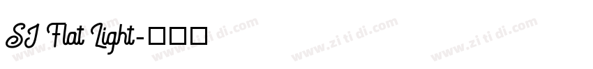SJ Flat Light字体转换